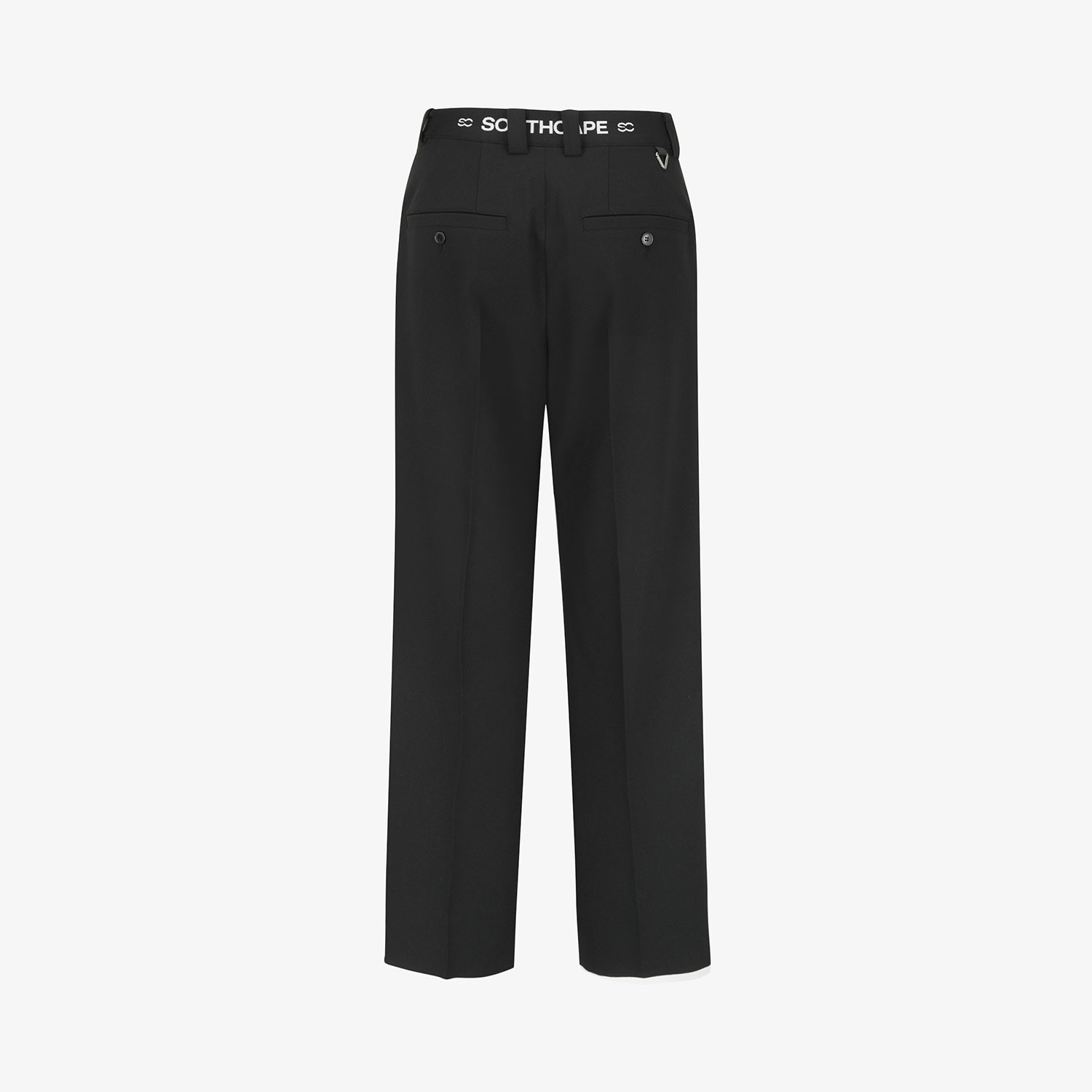 Southcape Men\'s Pin-Tuck Wide-Fit Pants_BK