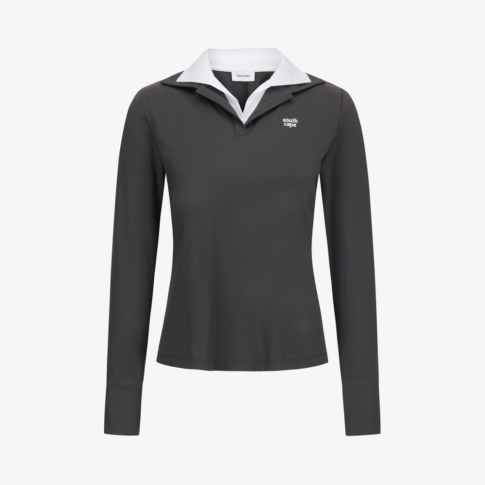 Cool-Touch Layered Collar T-Shirt_DG