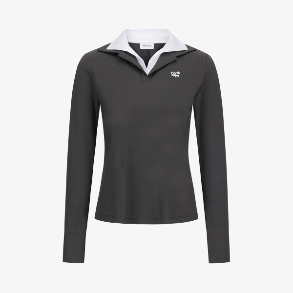 Cool-Touch Layered Collar T-Shirt_DG