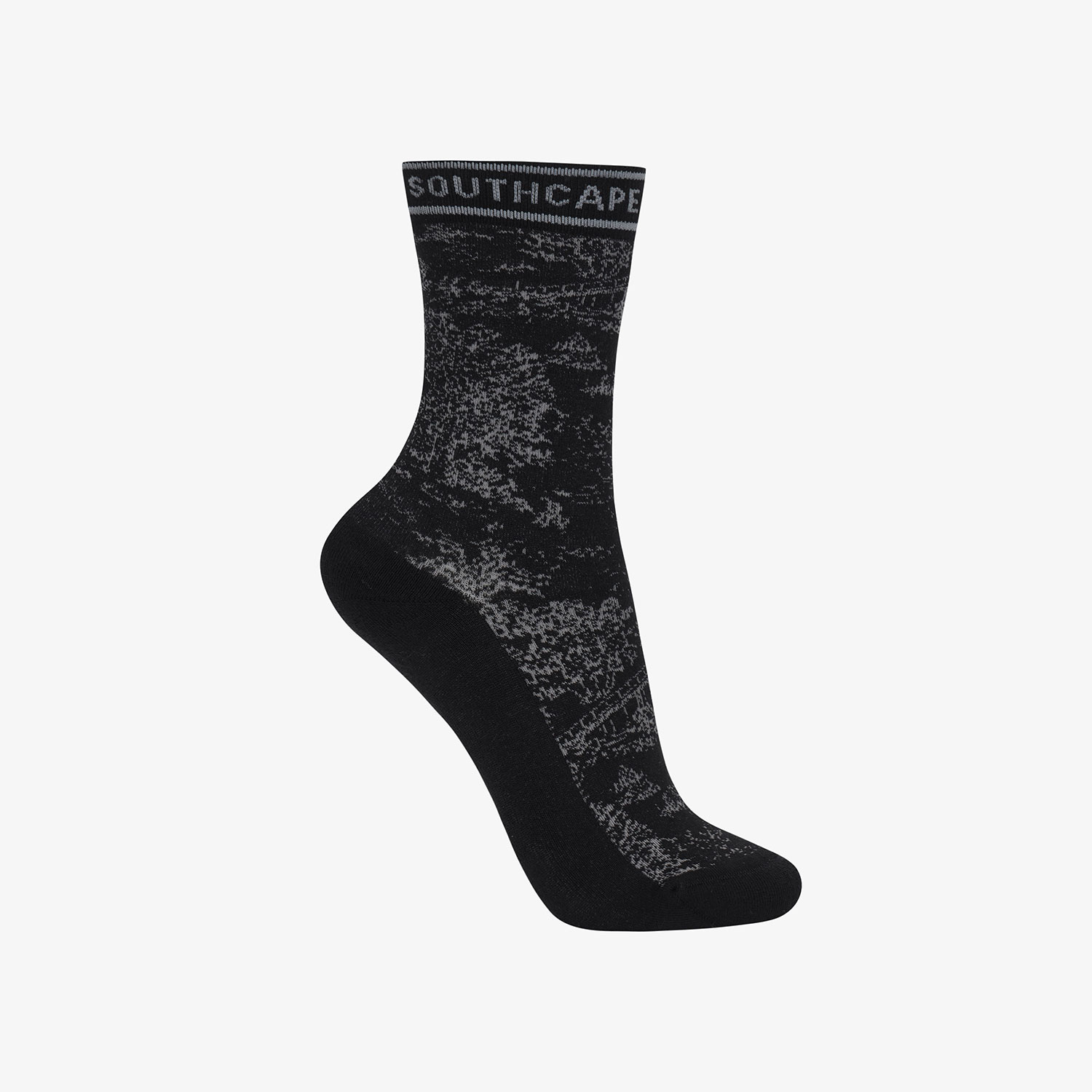 Southcape Women\'s Namhae Forest Jacquard Socks_BK