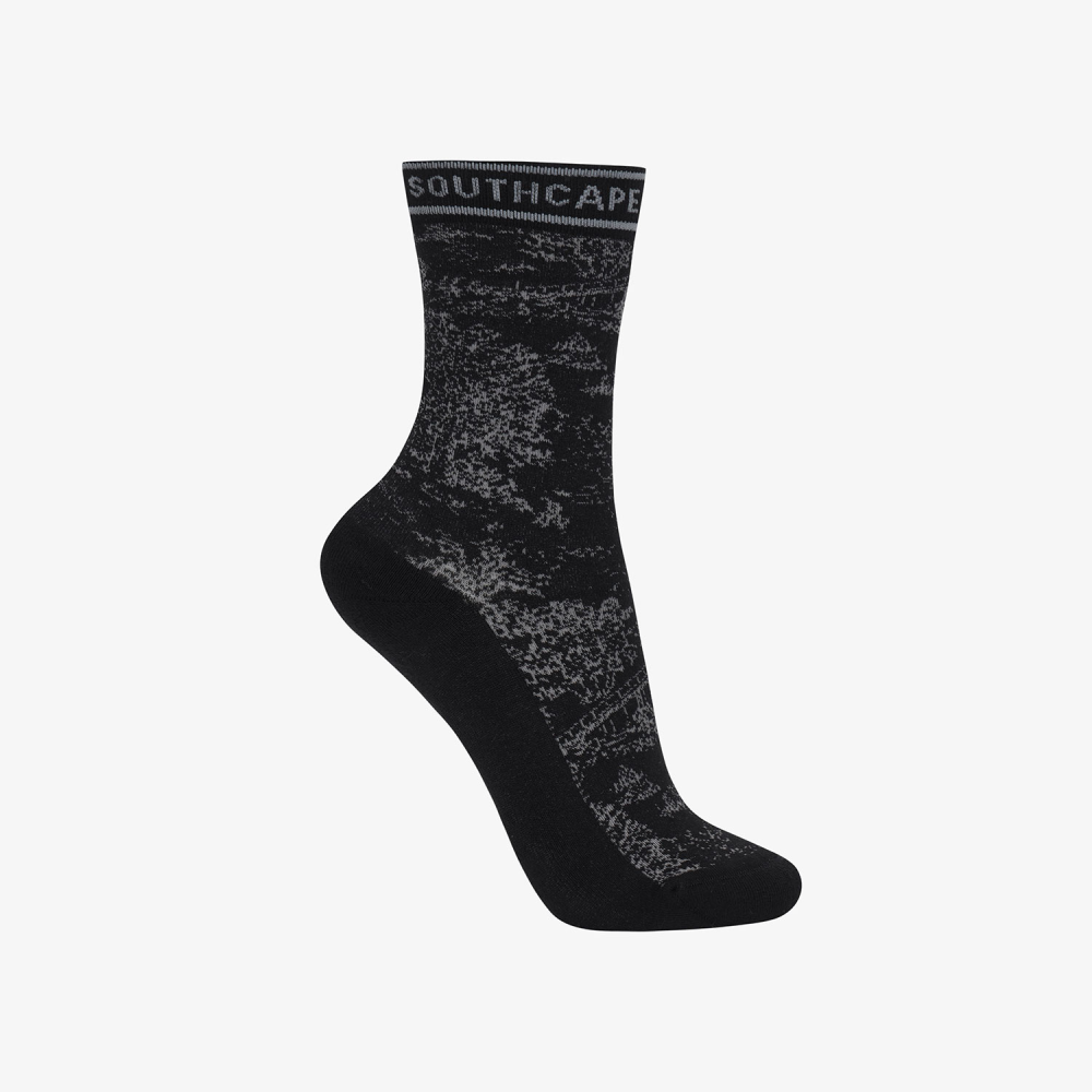 Southcape Women\'s Namhae Forest Jacquard Socks_BK