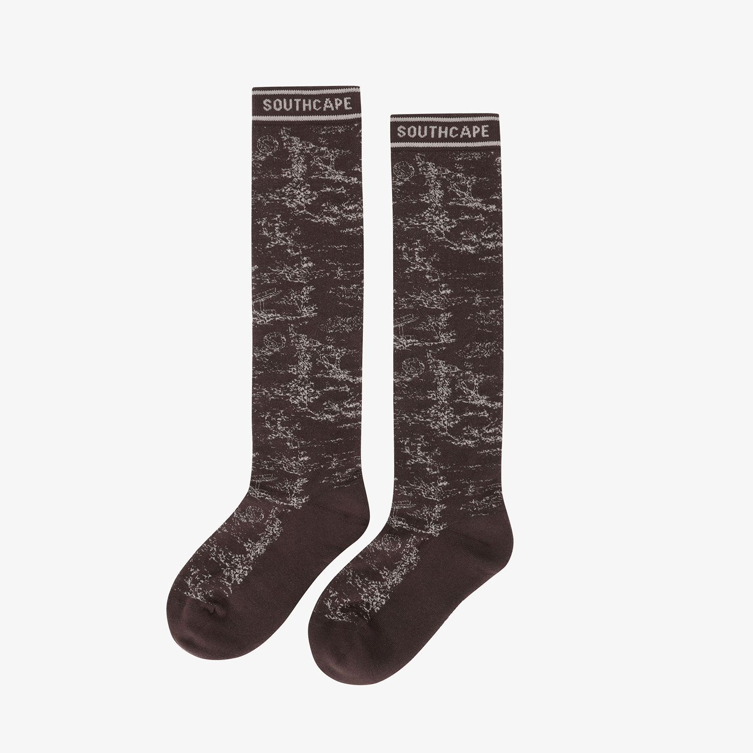 Southcape Women's Namhae Forest Jacquard Knee Socks_DW