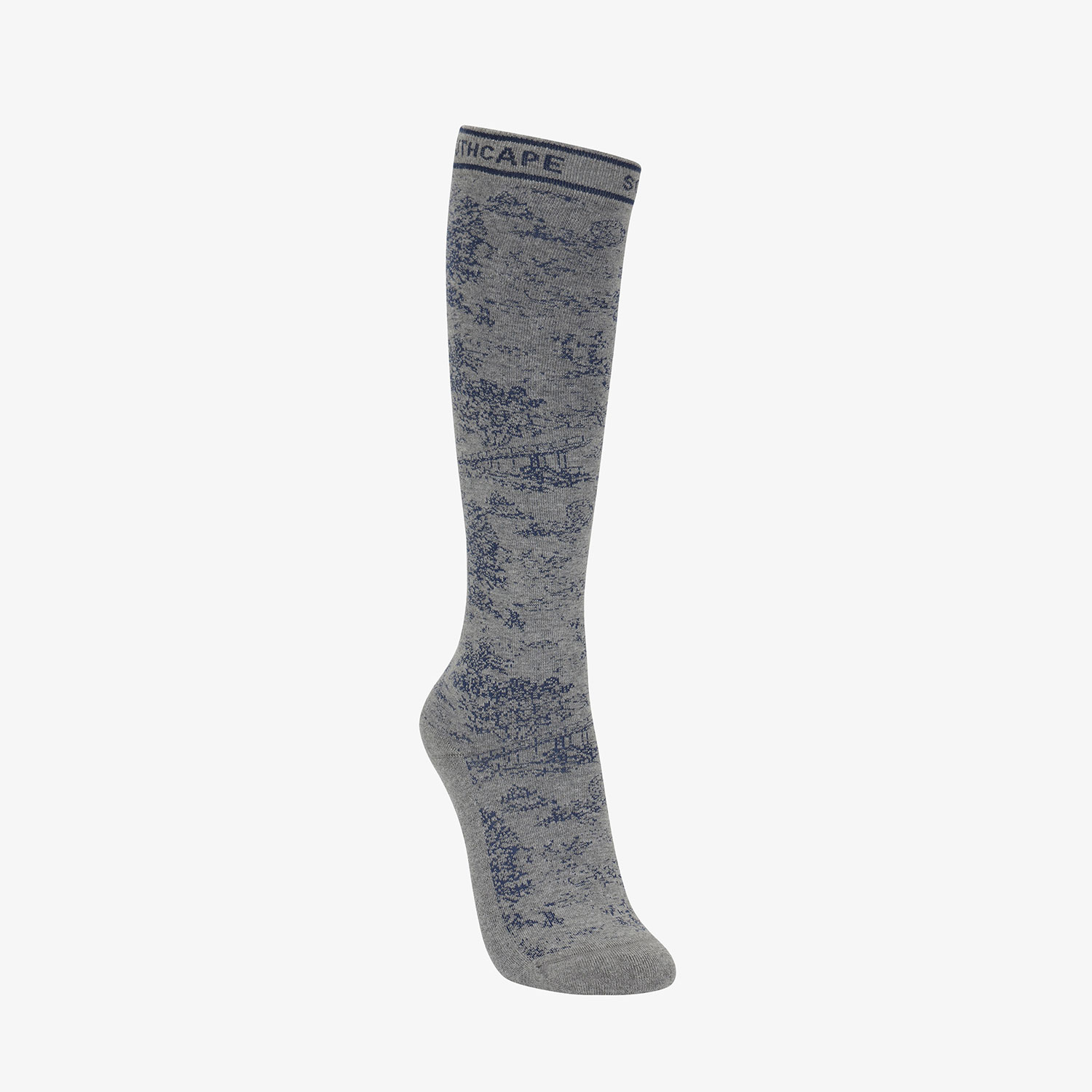 Southcape Women\'s Namhae Forest Jacquard Knee Socks_GY