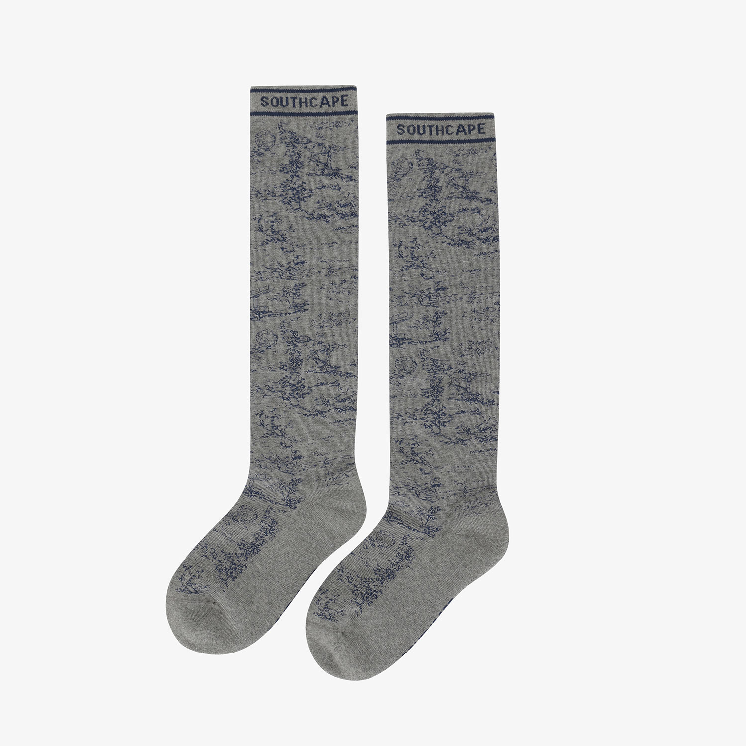 Southcape Women's Namhae Forest Jacquard Knee Socks_GY