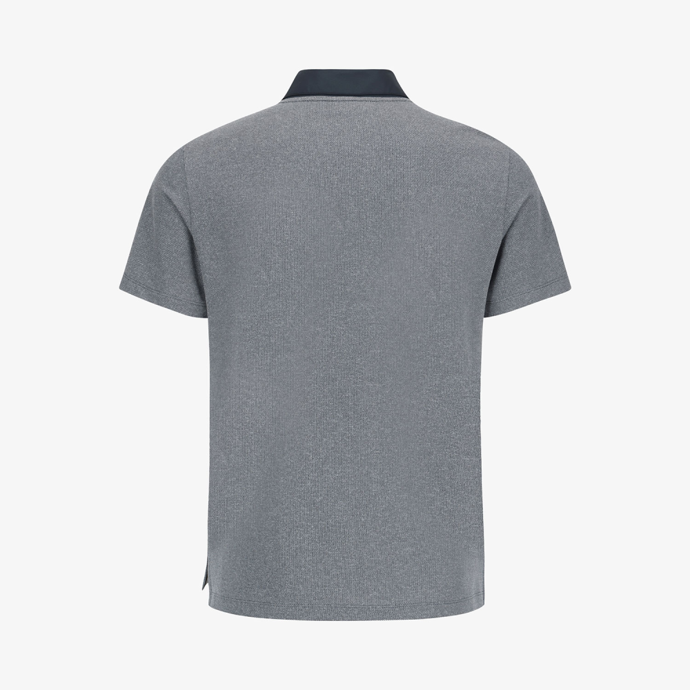 Southcape Men\'s Color-Block Collar Short Sleeve Polo T-Shirt_NA