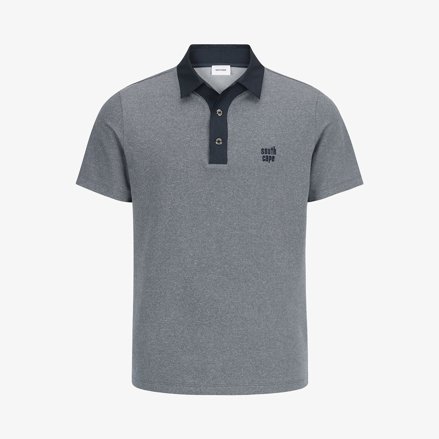 Southcape Men's Color-Block Collar Short Sleeve Polo T-Shirt_NA