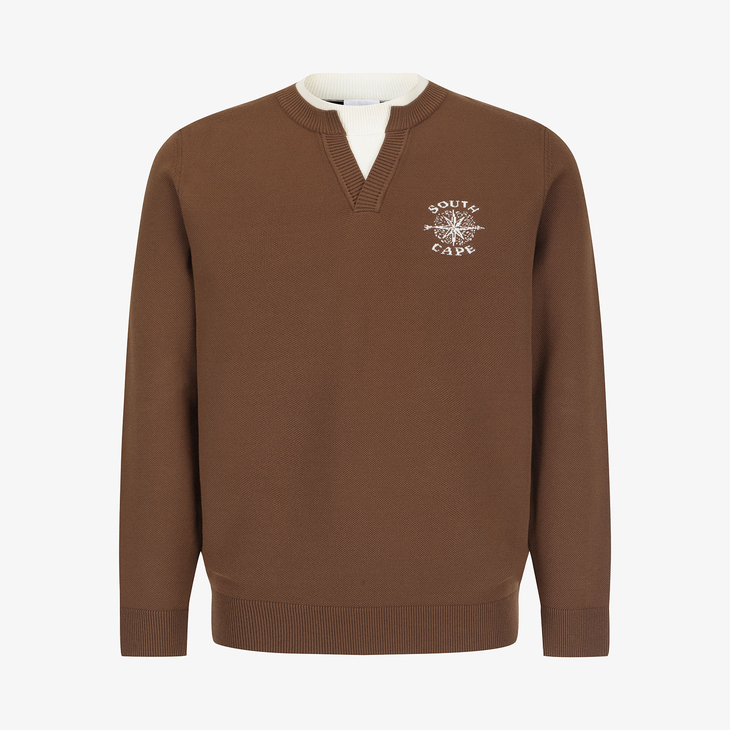Southcape Men's Layered V-Neck Knit_BR