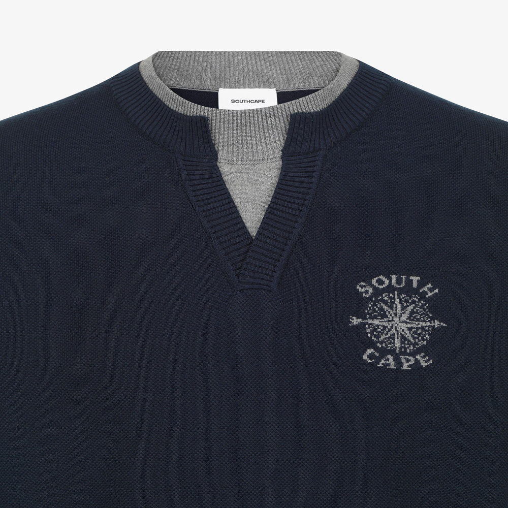 Southcape Men\'s Layered V-Neck Knit_NA