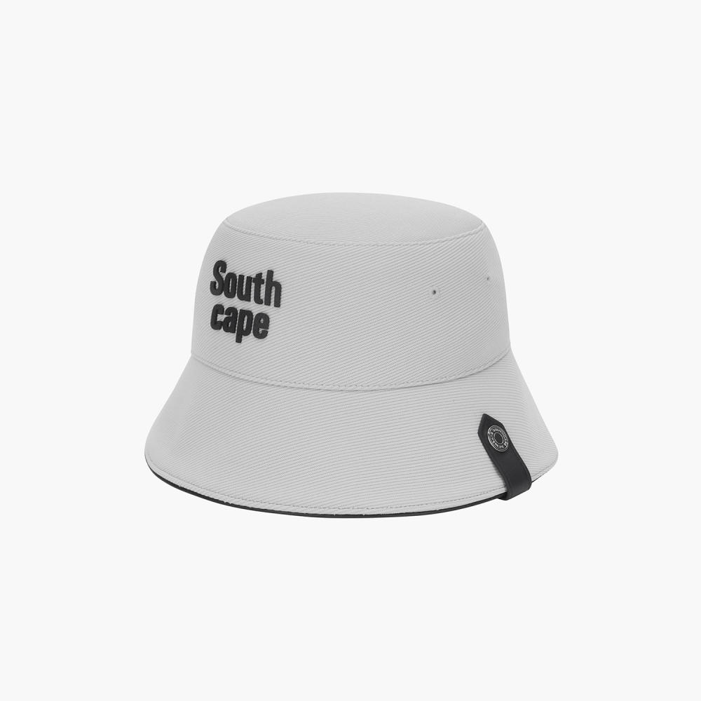Southcape Men\'s Leather Logo Piping Bucket Hat_LG