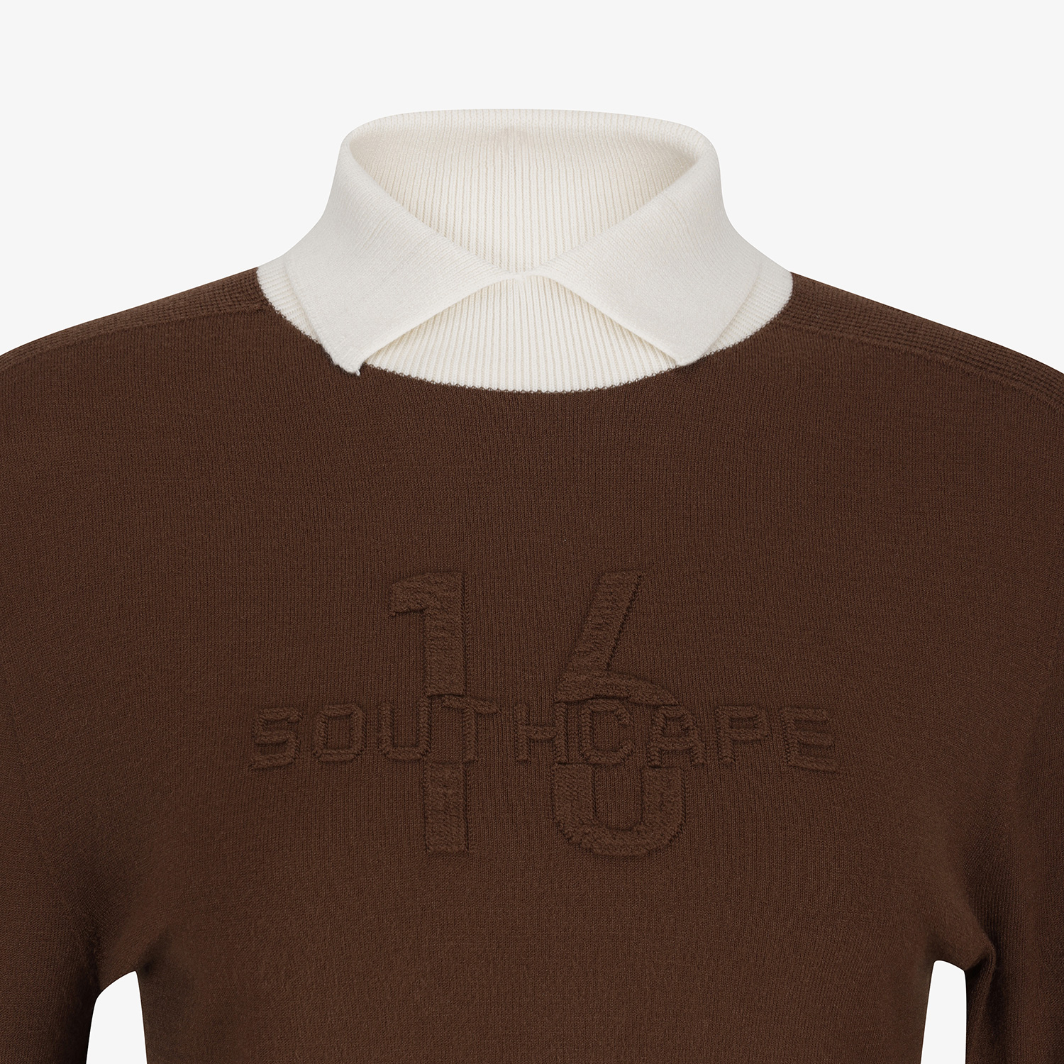 Southcape Women\'s High-Neck Color-Block Collar Knit_BR