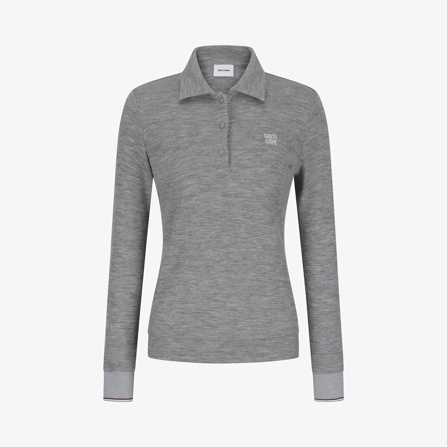 Southcape Women's Classic Ribbed Collar T-Shirt_MG
