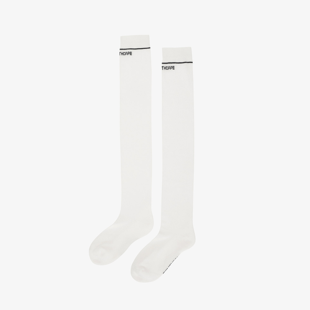 Southcape Women\'s Line Logo Over-Knee Socks_WT