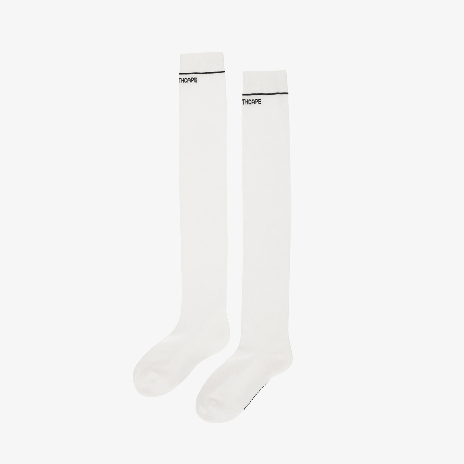 Southcape Women's Line Logo Over-Knee Socks_WT