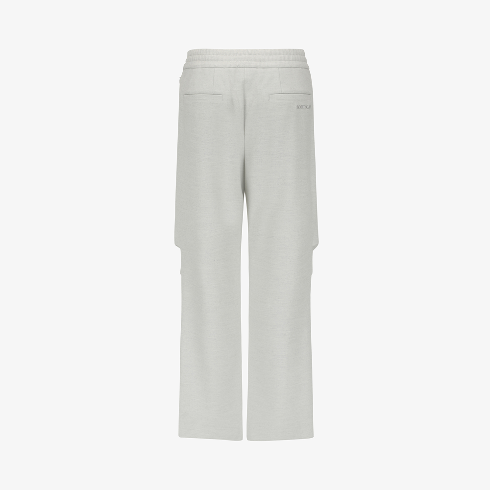Southcape Men\'s Melange Loose Fit Banding Pants_LG