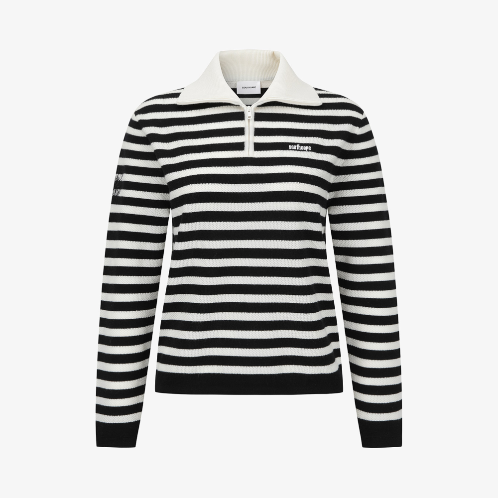 Southcape Women\'s Stripe Half Zip-Up Knit_IV
