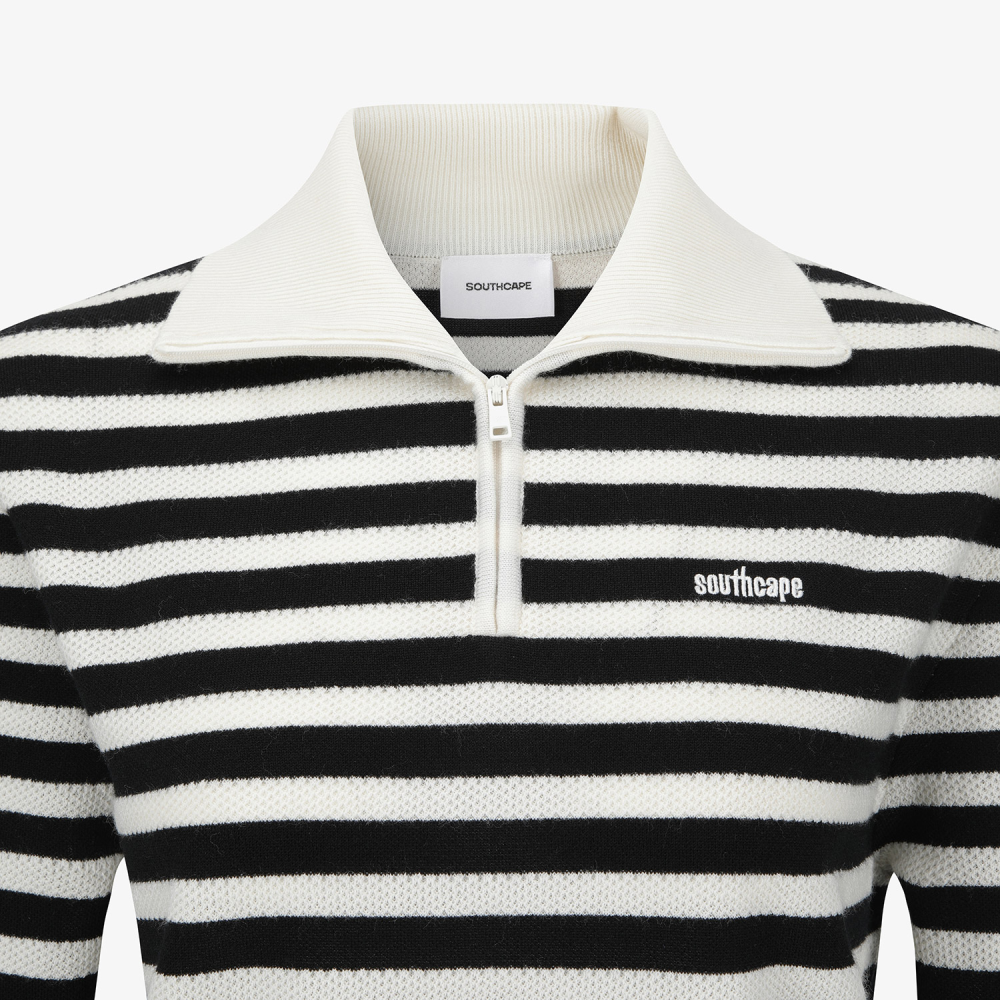 Southcape Women\'s Stripe Half Zip-Up Knit_IV