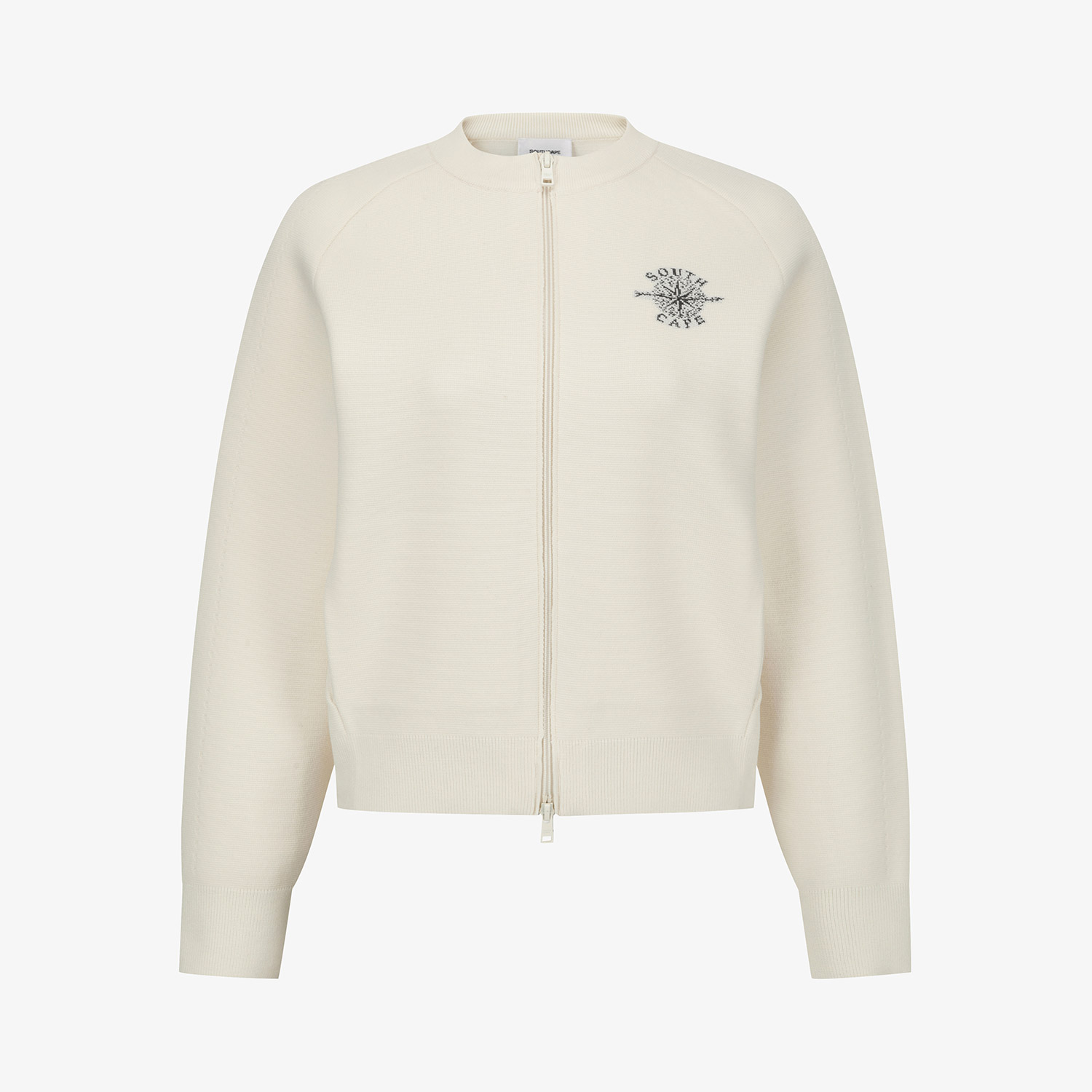 Southcape Women's Round Neck Knit Zip-Up_CR