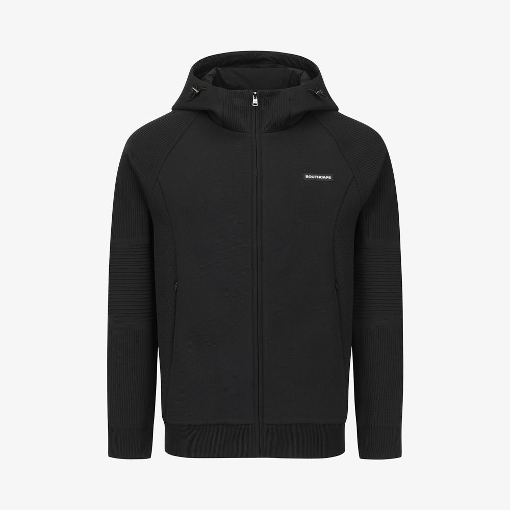 Southcape Men\'s Active Knit Hood Zip-Up_BK