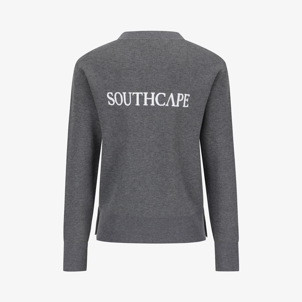 Southcape Women\'s Side Snap Round Neck Knit_GY