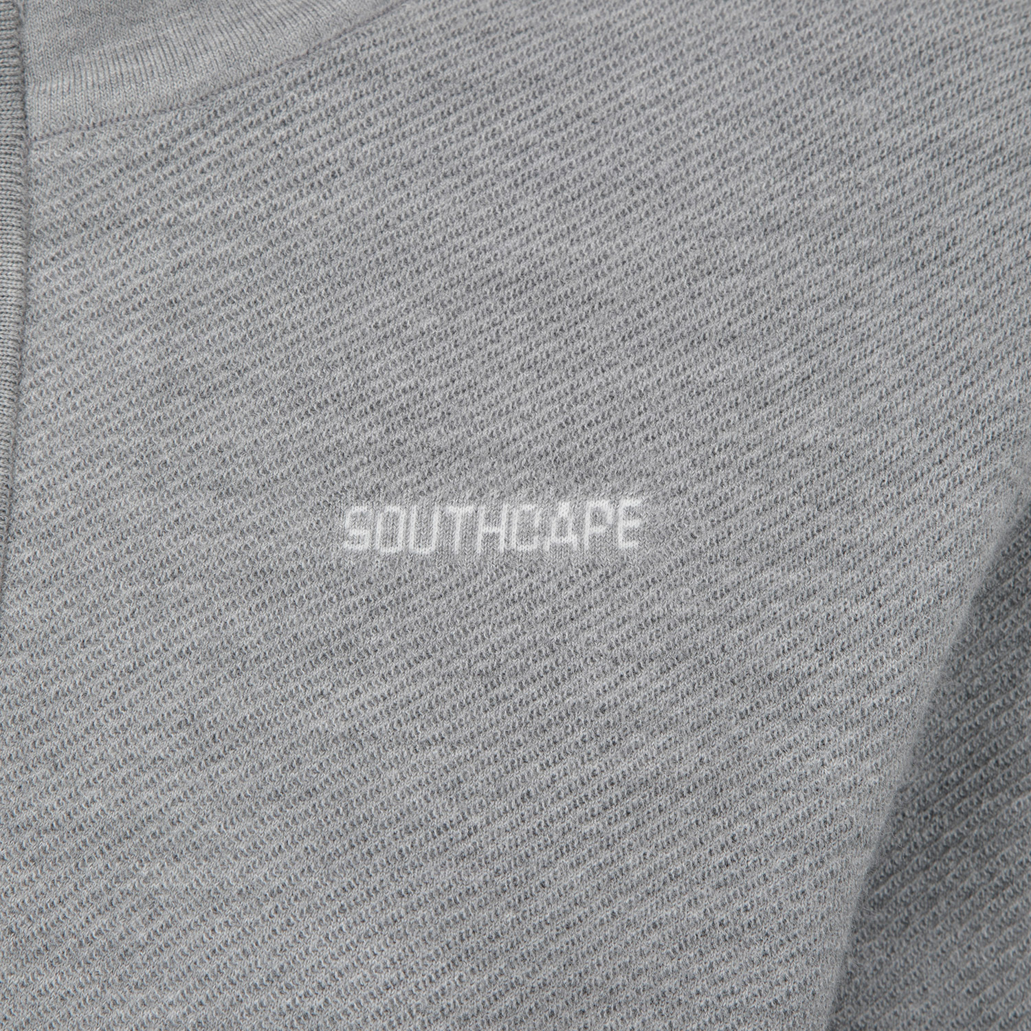 Southcape Women\'s Stripe High-Neck Knit Zip-Up_GY