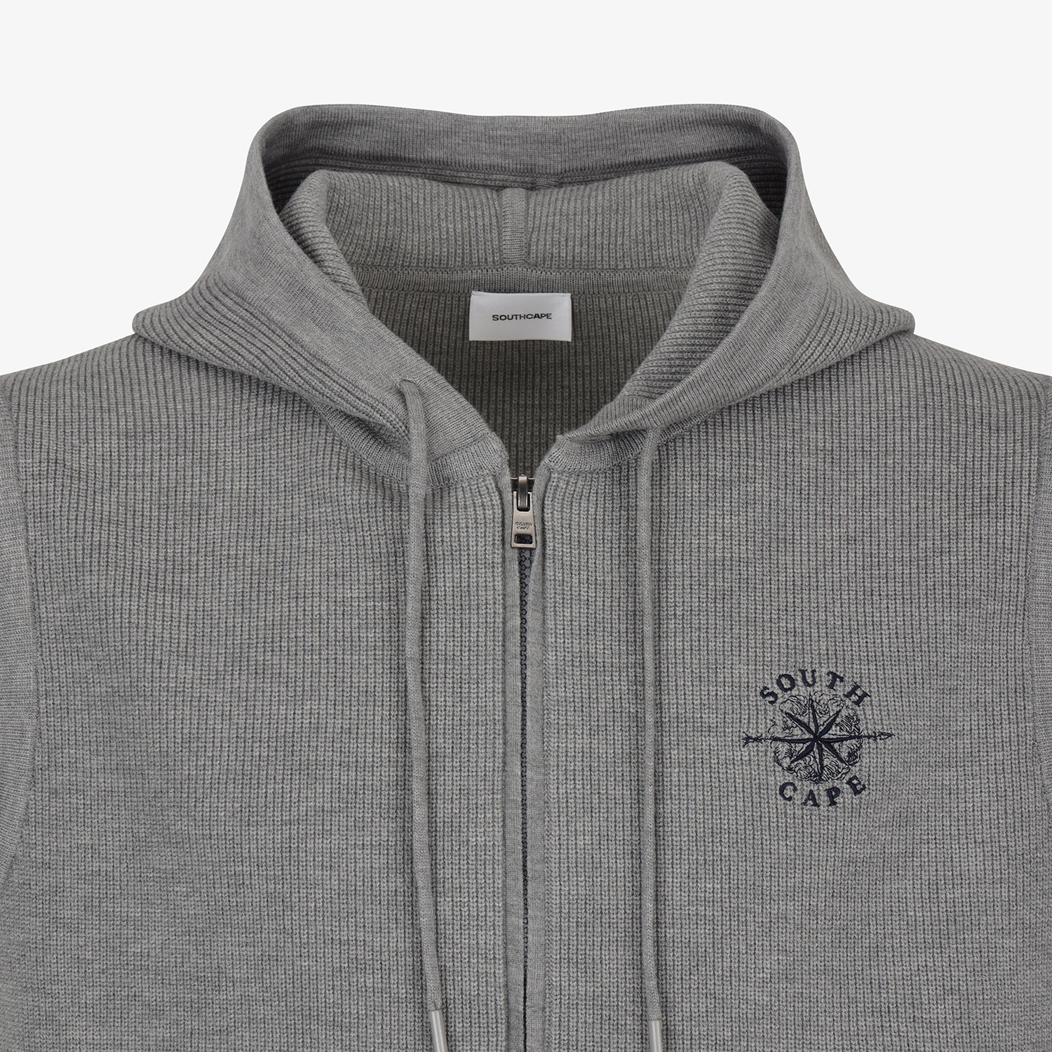Southcape Men\'s Hooded Full Zip-Up Knit Vest_MG