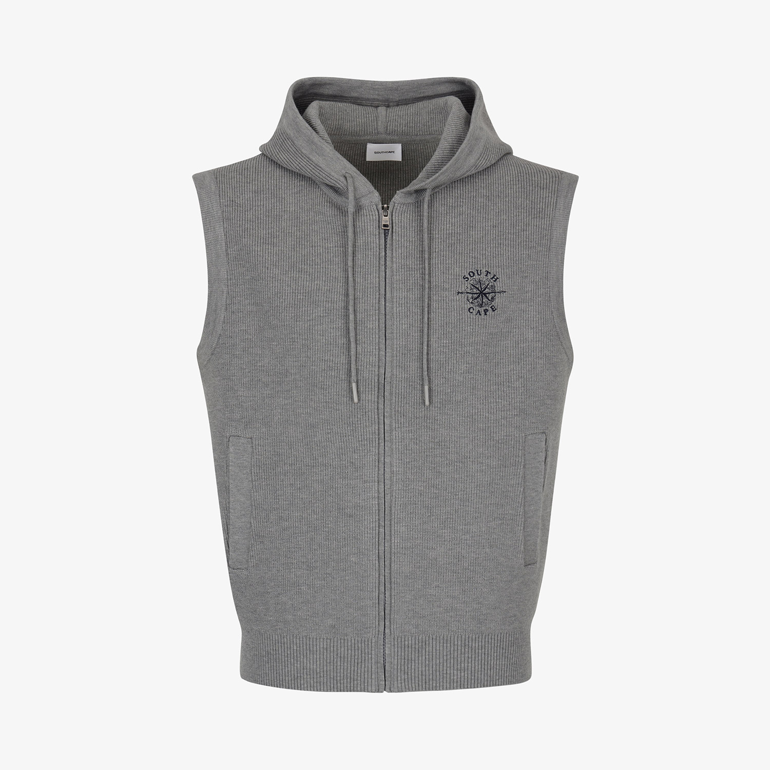 Southcape Men's Hooded Full Zip-Up Knit Vest_MG