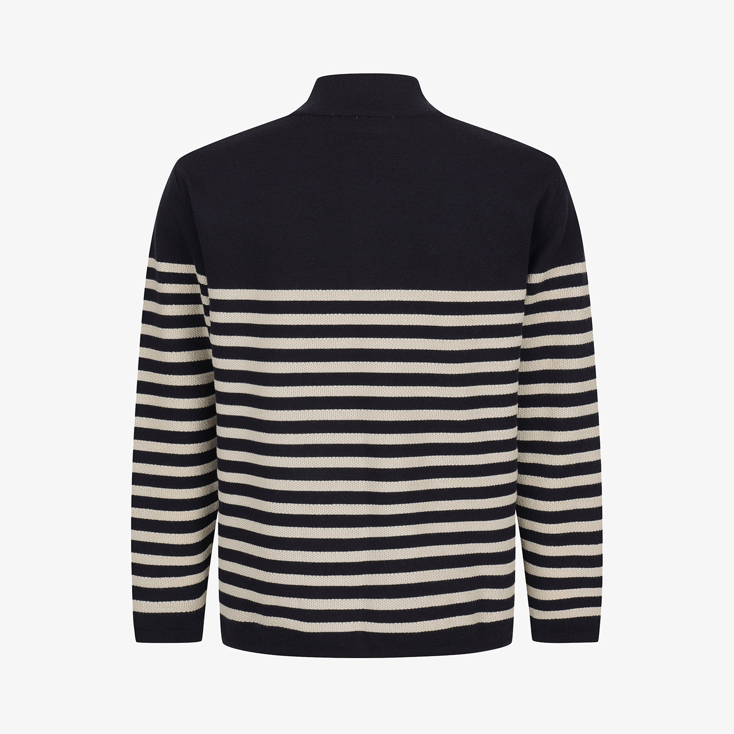 Southcape Men\'s High-Neck Half-Zip Stripe Knit_NA