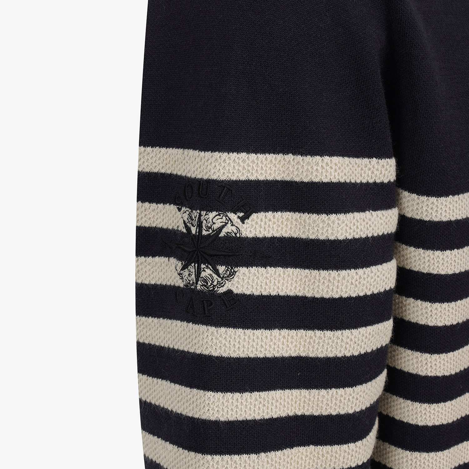Southcape Men\'s High-Neck Half-Zip Stripe Knit_NA