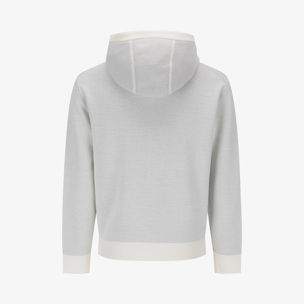 Southcape Men\'s Knit Hood Zip-Up_WH