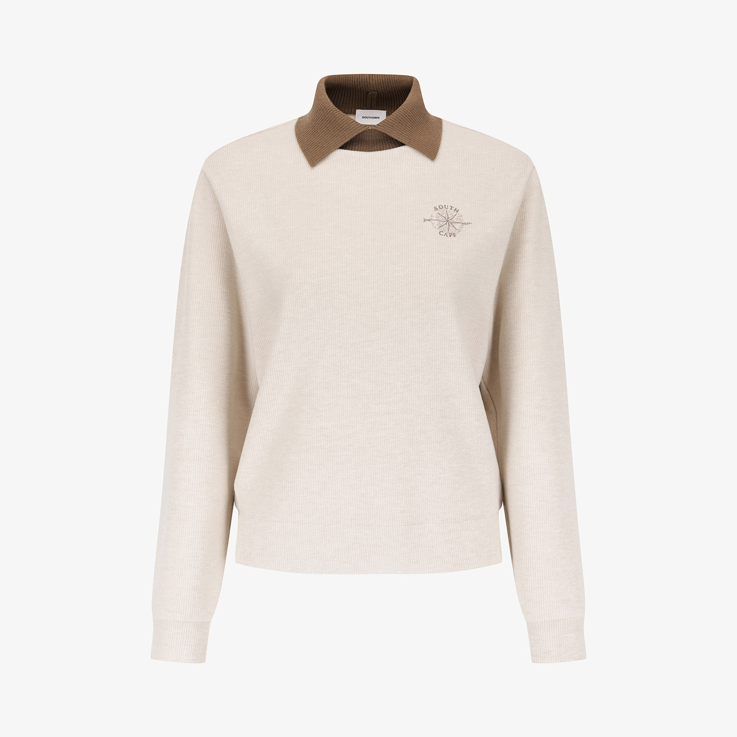 Southcape Women's Brushed Colorblock Collar Knit_LE