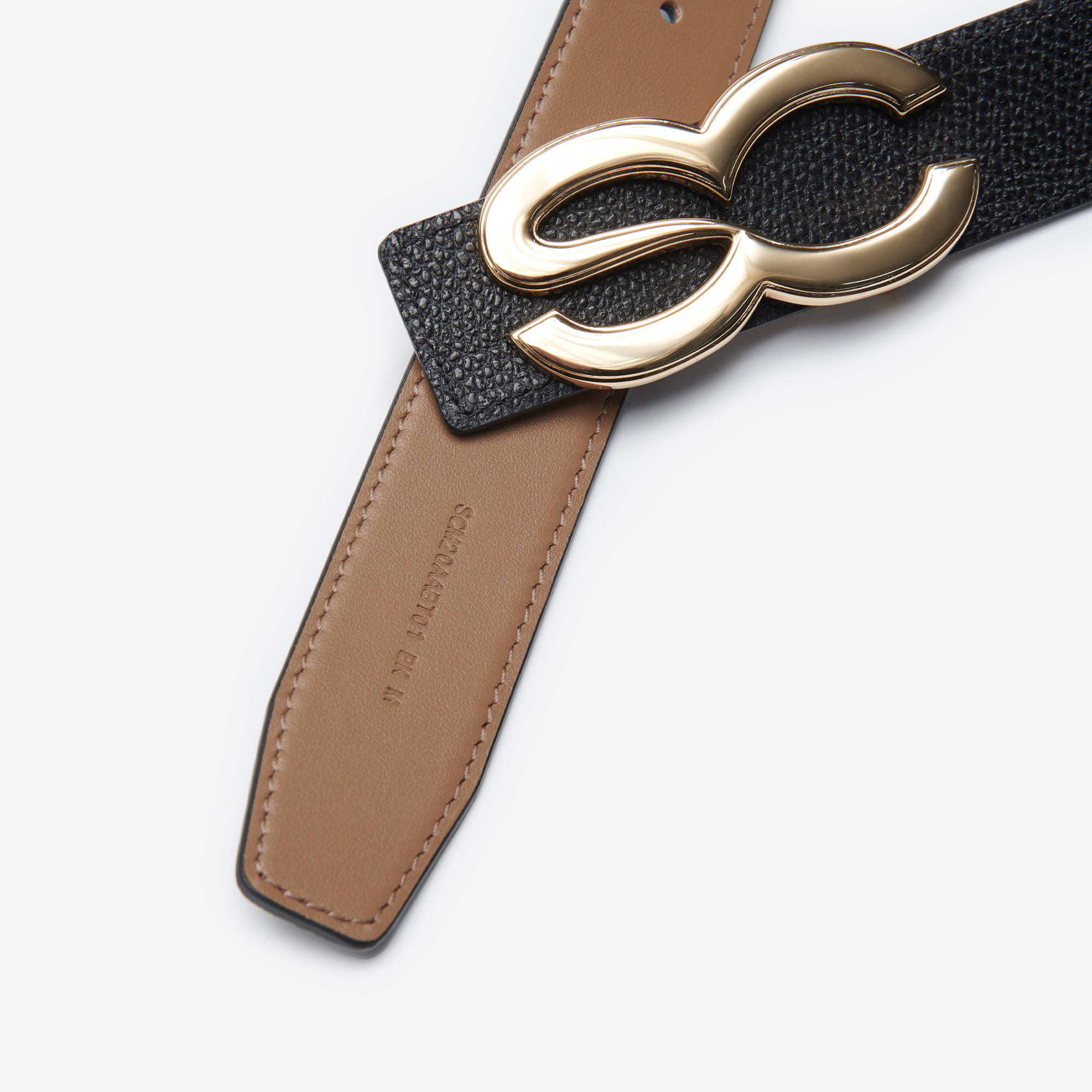 SC Decorated Leather Belt_BK