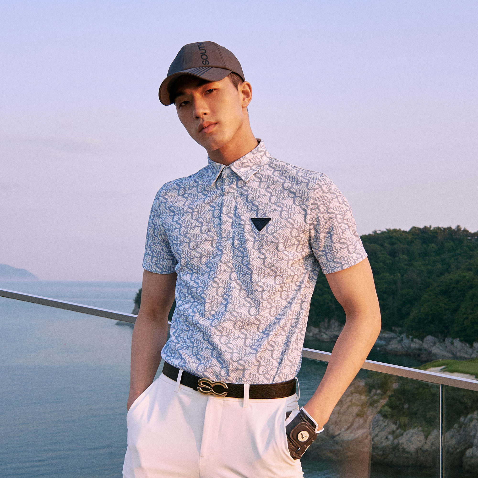 SC Decorated Leather Belt_BK